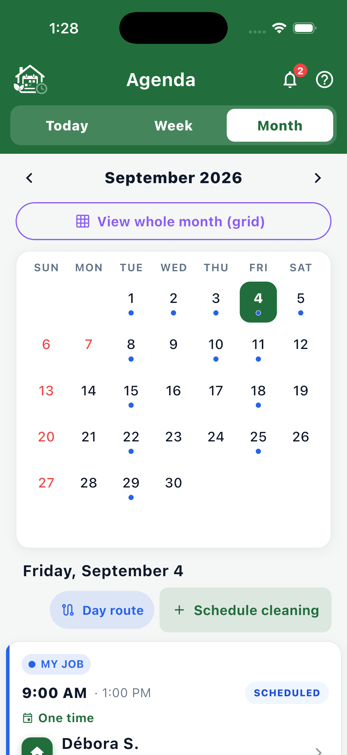 See the whole month before you say yes