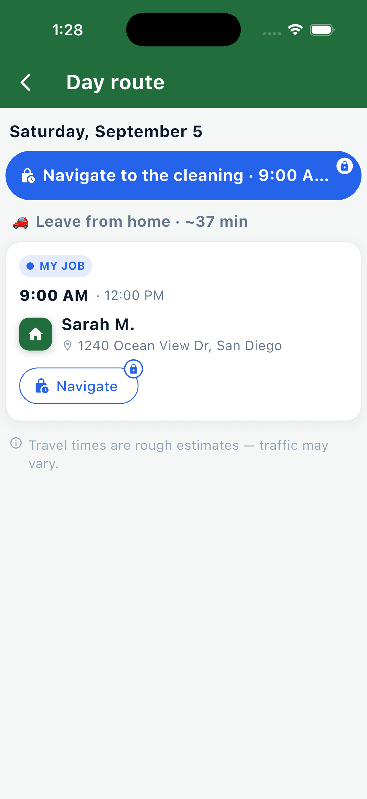Less driving, more cleaning
