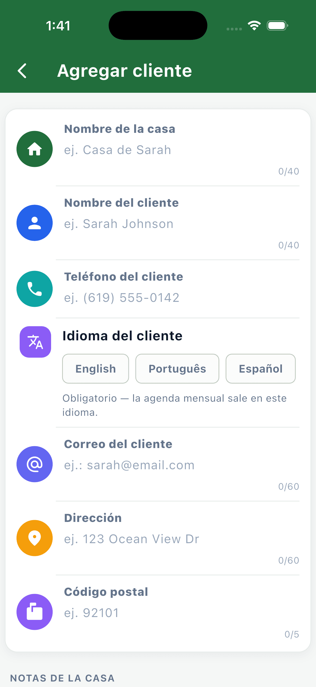 Agrega a cada clienta una vez.