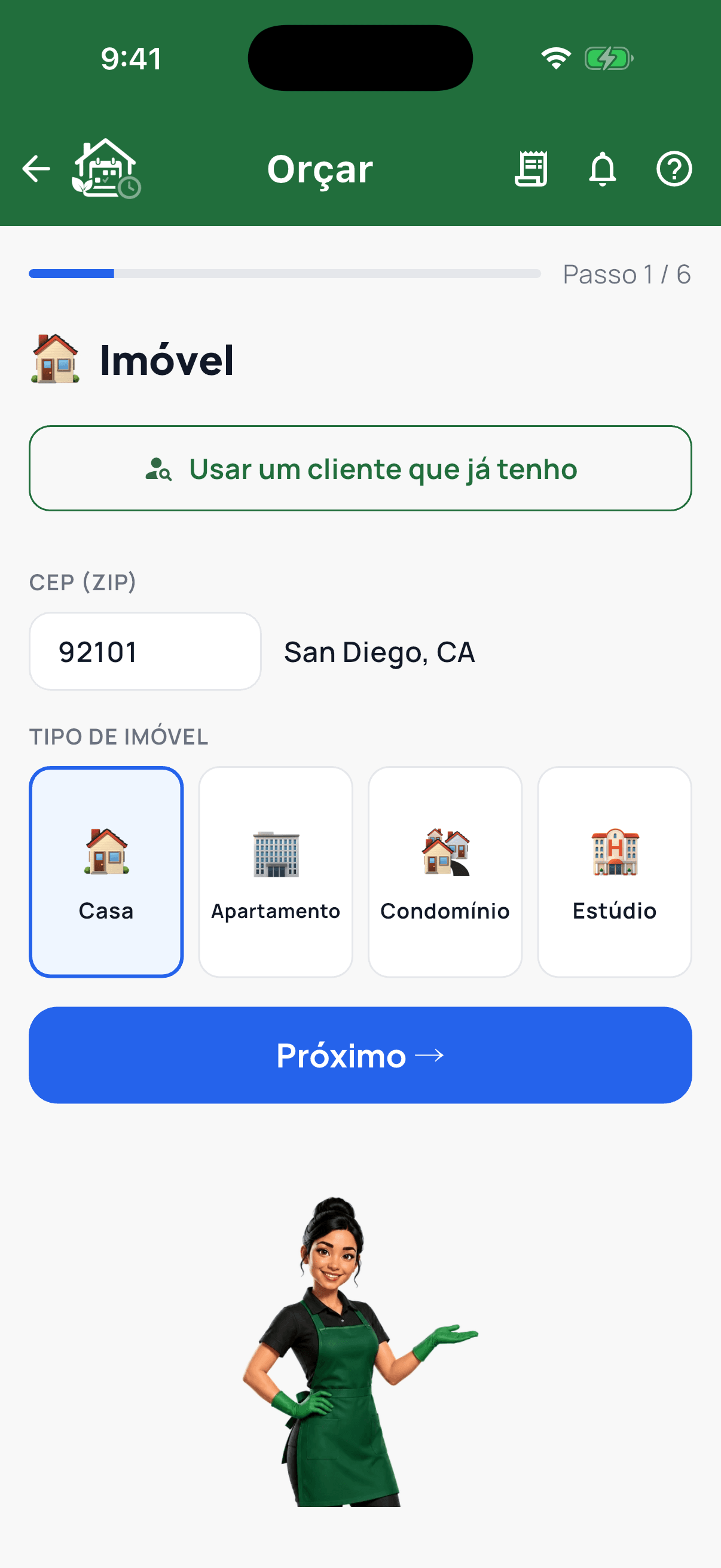 Escolha a casa